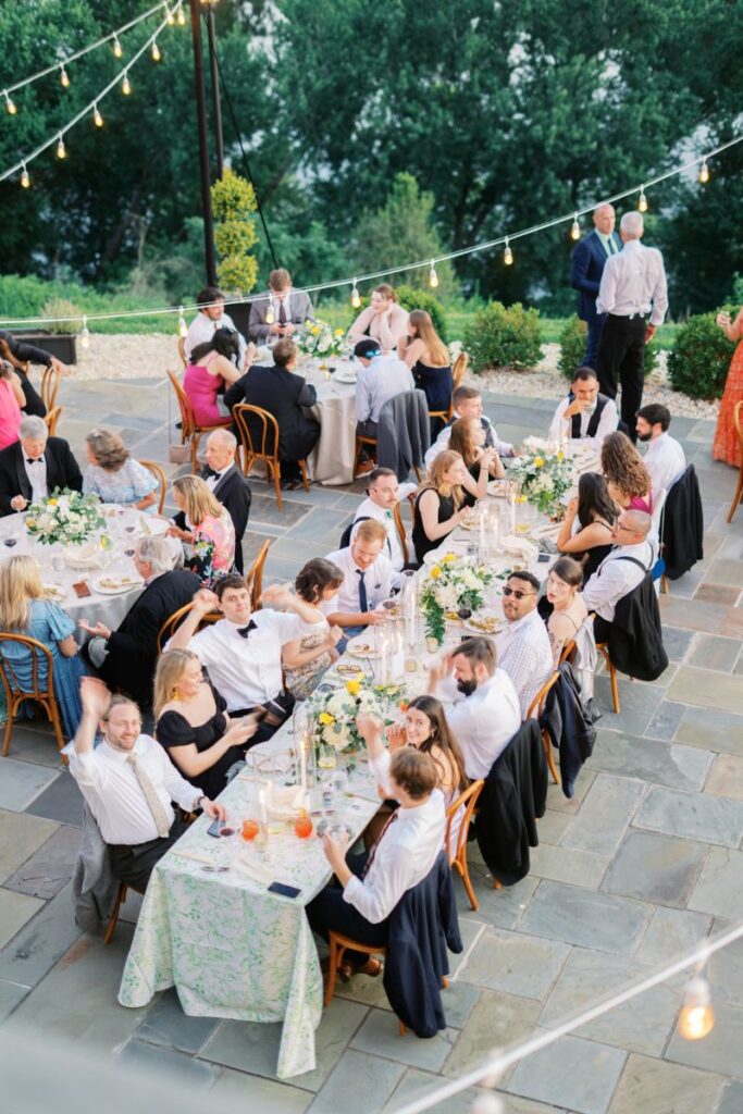 Welcome dinner coverage included in Legacy Collection by Chantel Cruz Photography, Virginia film wedding photographer
